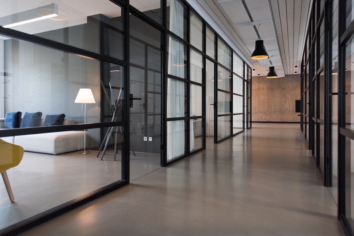 Minimal corporate workspace