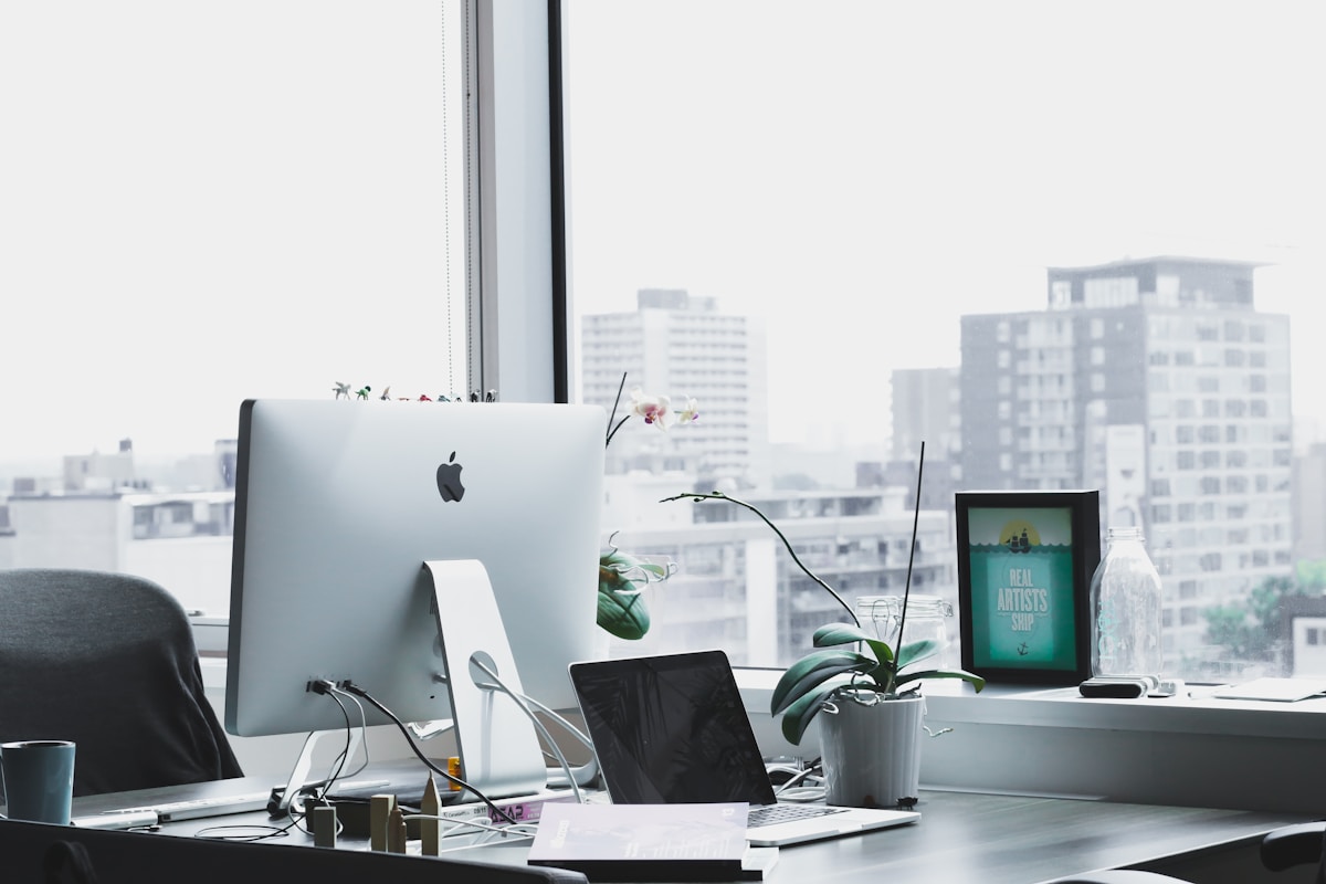 Modern startup office interior